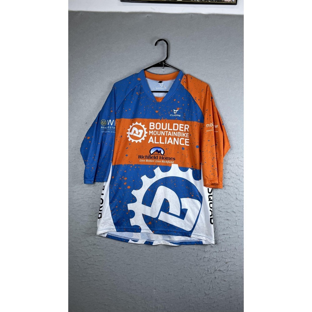 Cuore Boulder Mountainbike Cycling Jersey Mens Large Multicolor 3/4 Sleeve Bike